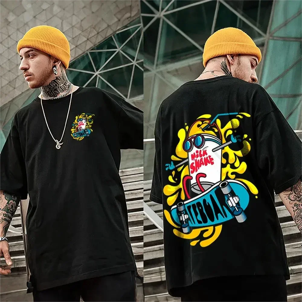 

Men's 2024 3D Printing T-Shirt Men's Casual Sports T-Shirt Short Sleeve Polyester Summer New Quick Dry Loose Tough Guy Top