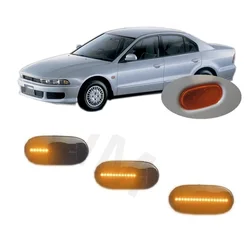 for Mitsubishi Galant VIII MK8 EA EA1 EA2 1996 - 2006 Dynamic LED Indicator Side Marker Signal Light Lamp