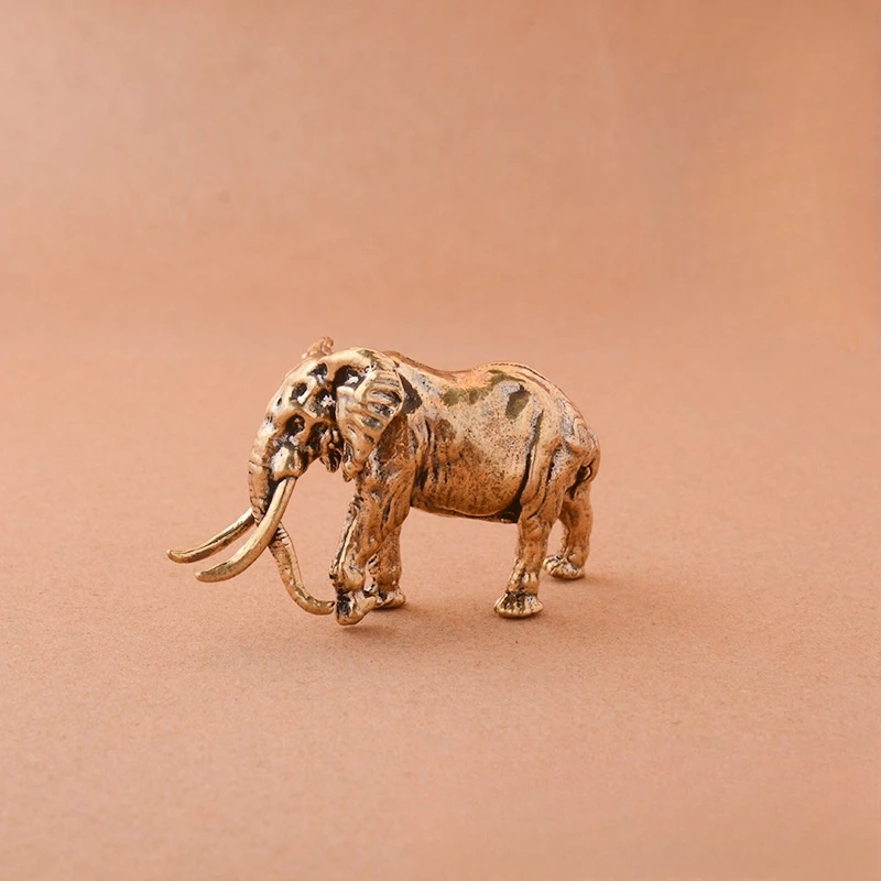 Solid Brass Mammoth Desktop Decoration Ornament