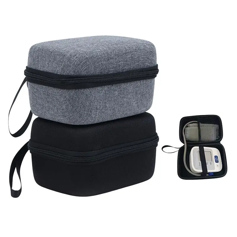 Hard Case For Upper Arm Blood Pressure Monitor With Mesh Pocket Portable Travel Carrying Protective Bag Hard Case