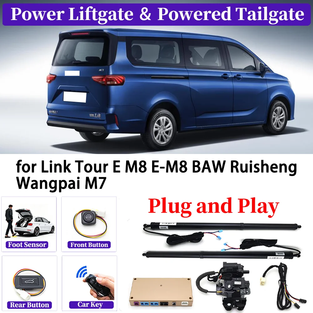 for Link Tour E M8 E-M8 BAW Ruisheng Wangpai M7 OEM Upgrade Car Automatic Power Liftgate Kit Smart Auto Electric Tailgate System