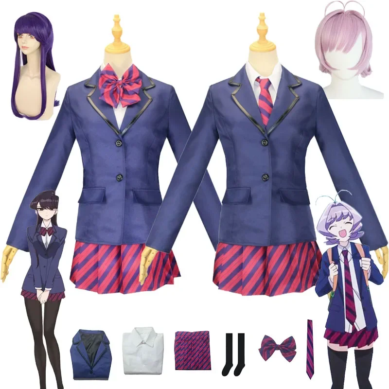 Anime Komi Can't Communicate Shouko Komi Najimi Osana Cosplay Costume Girls School Uniform Komi San Wa Comyushou Desu Suits Wig