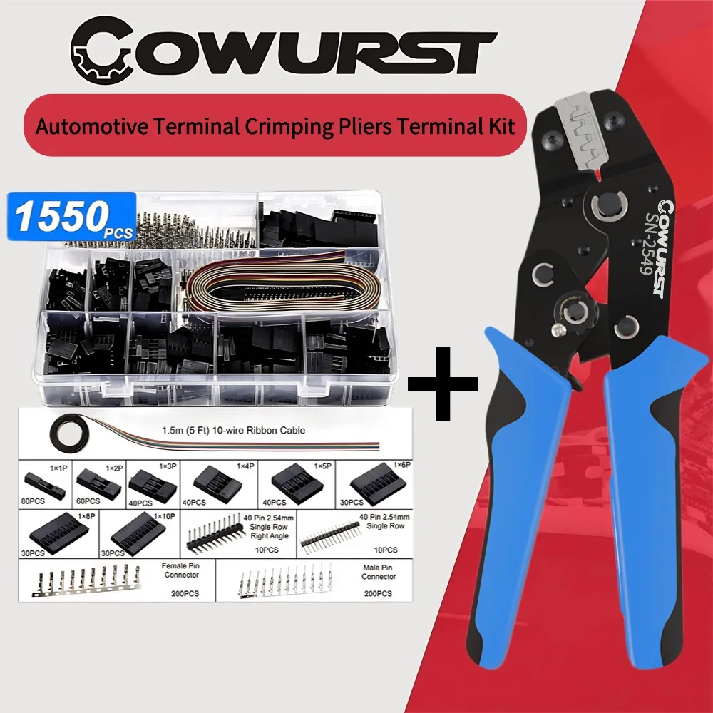 SN-2549 Terminal Crimping Pliers Set Self-Adjust Hand Crimper Compatible PH2.0 XH2.54 Wire Connector Crimp Tool