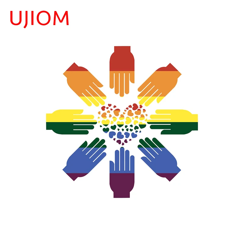 UJIOM Artistic Trendy LGBT Pride Wall Sticker Attractive Occlusion Scratch Graphics Decal Suitable For Wardrobe Decoration