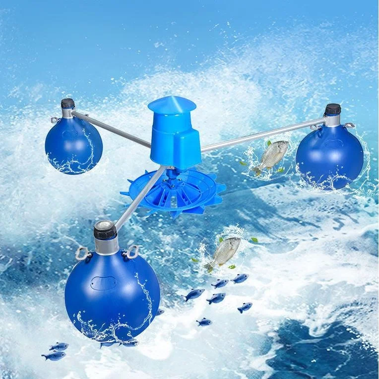 Aquaculture Powerful large-flow fish pond aerator, optional propeller wheel oxygen generator, for fish ponds