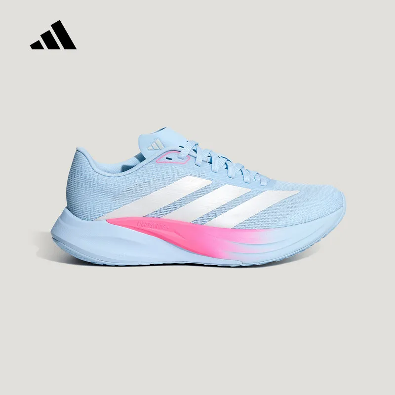 Adidas KH7964 Running Shoes Crystal Blue White Metallic Pink LIGHTSTRIKE EVA Midsole Breathable Fabric Athletic Sneakers