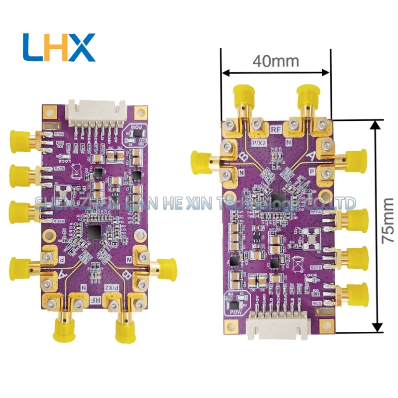 ADF4356 phase-locked loop phase detector module for 54 MHz - 6.8 GHz bandwidth frequency generator RF source
