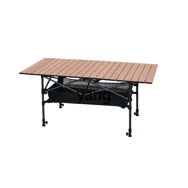 LMM Portable Egg Roll Table Picnic Camping Equipment Lightweight Stall Table