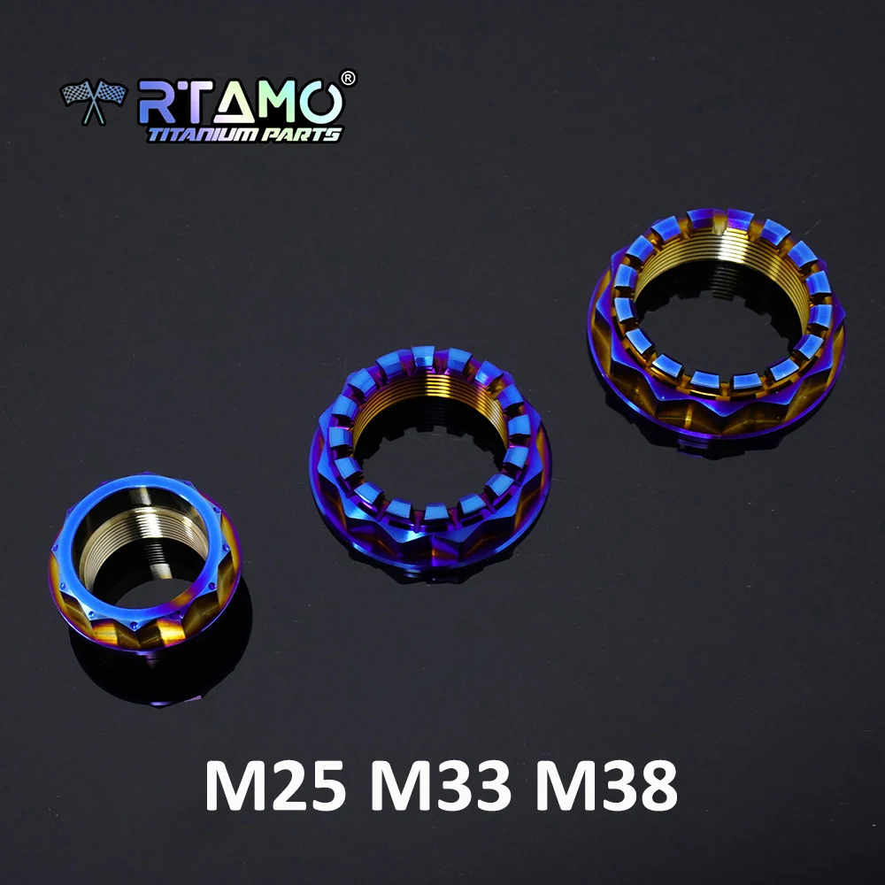 

Набор титановых гаек RTAMO Gr5 M25 M33 M38, гайки передней и задней оси для Ducati Hypermotard 821.