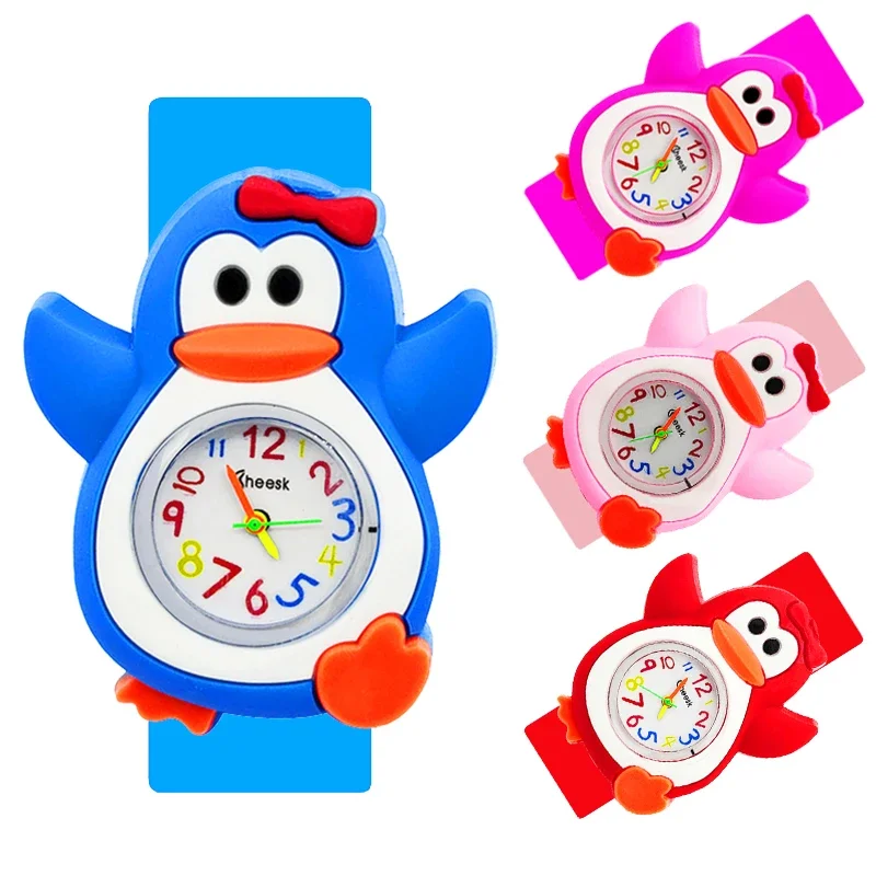 Black Panda Watch Kids 9 Designs Toy Baby Christmas Gift 3D Dog Watch Boy Children Watches Cartoon Penguin Watch Reloj Infantil