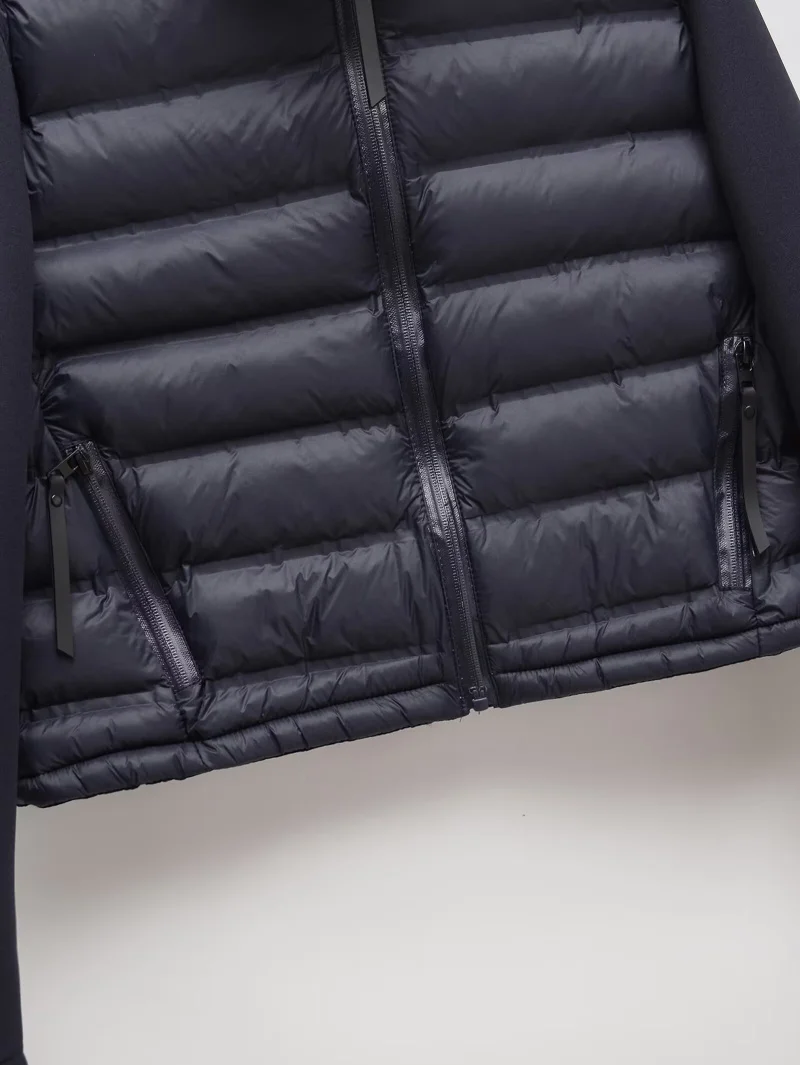 ETJ 2025 Damen Herbst- und Winter-Freizeitjacke, Kurze Sportjacke für Outdoor-Aktivitäten, Leichte, Warme, Gesteppte Jacke mit Kontrastärmeln – Detail 23