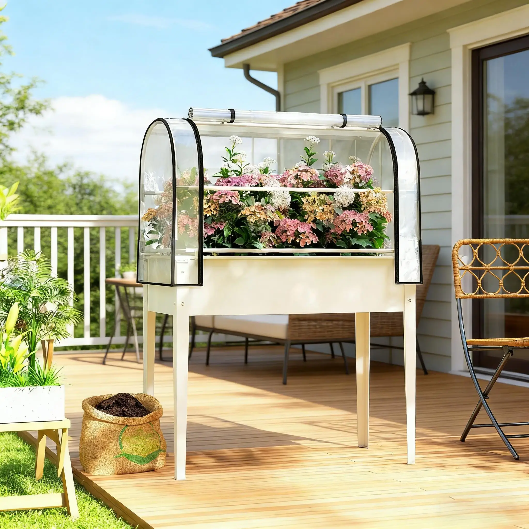 Stylish Flower Boxs,Elevated Plant Boxs,Raised Garden Bed