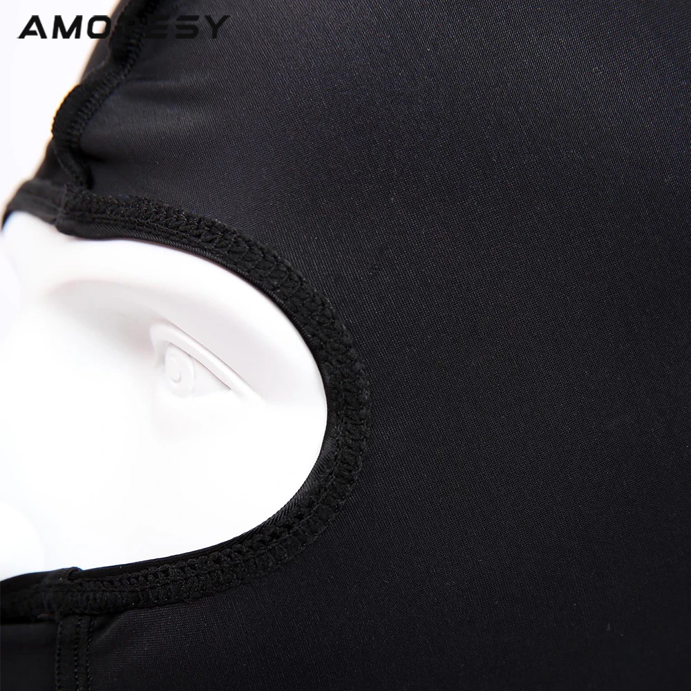 AMORESY Unisex Satin Full Face Spandex Ice Silk Headgear Sunscreen Windproof Breathable Oil Hooded Sports Masks Outdoor Cycling