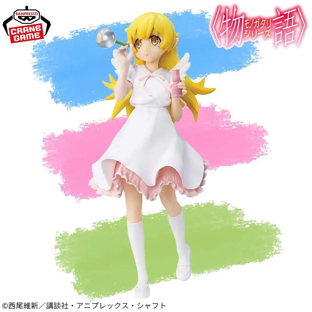 

В наличии натуральная фигурка BANPRESTO EXQ Monogatari серии небесное перо Shinobu Oshino фигурка аниме модель игрушки