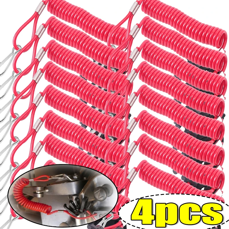 Universal Floating Emergency Stop Safety Jet Ski Kill Switch Lanyard Tether Rope for Yamaha Sea Boat Motor Accessories 1/2/4pcs