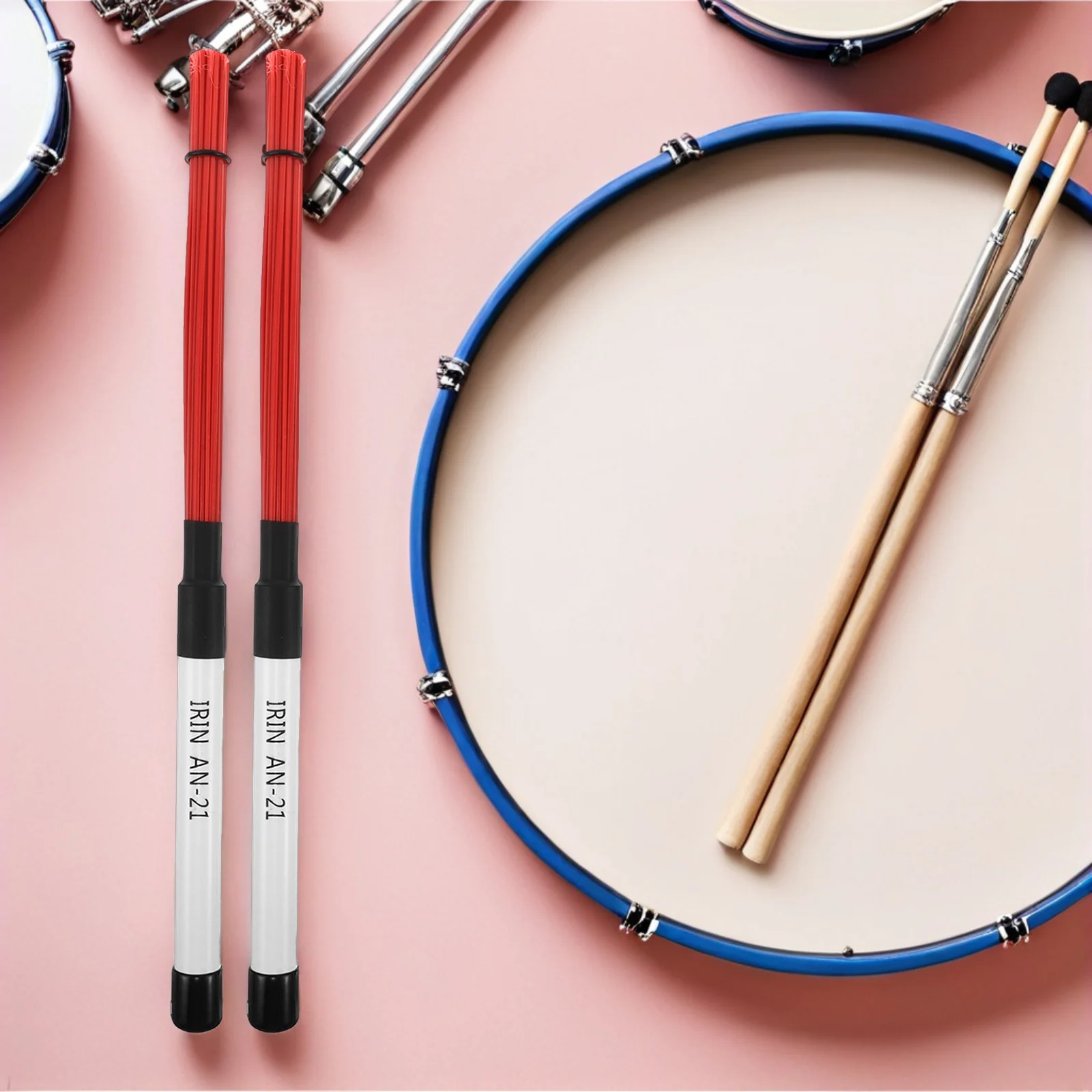 

Drum Brush Brushes for Jazz Drums Drumming Accessories Sticks Acoustic Nylon
