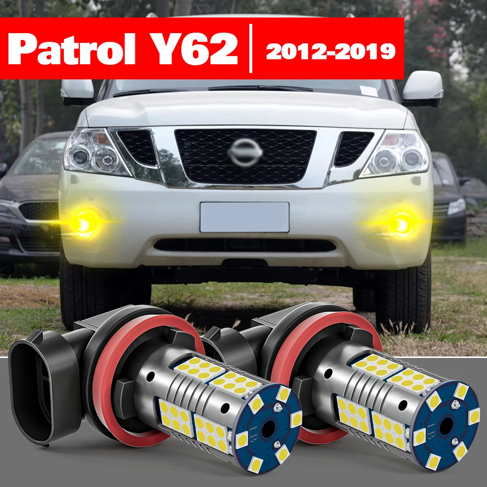 

For Nissan Patrol Y62 2012-2019 2pcs LED Fog Light Accessories 2013 2014 2015 2016 2017 2018