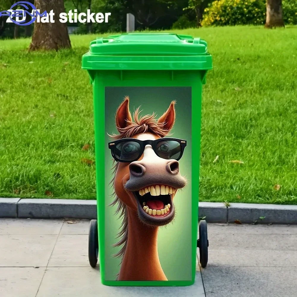 2D Pattern Print Decor Decal Popular Visual Graphic for Home & Backyard Waste Bin