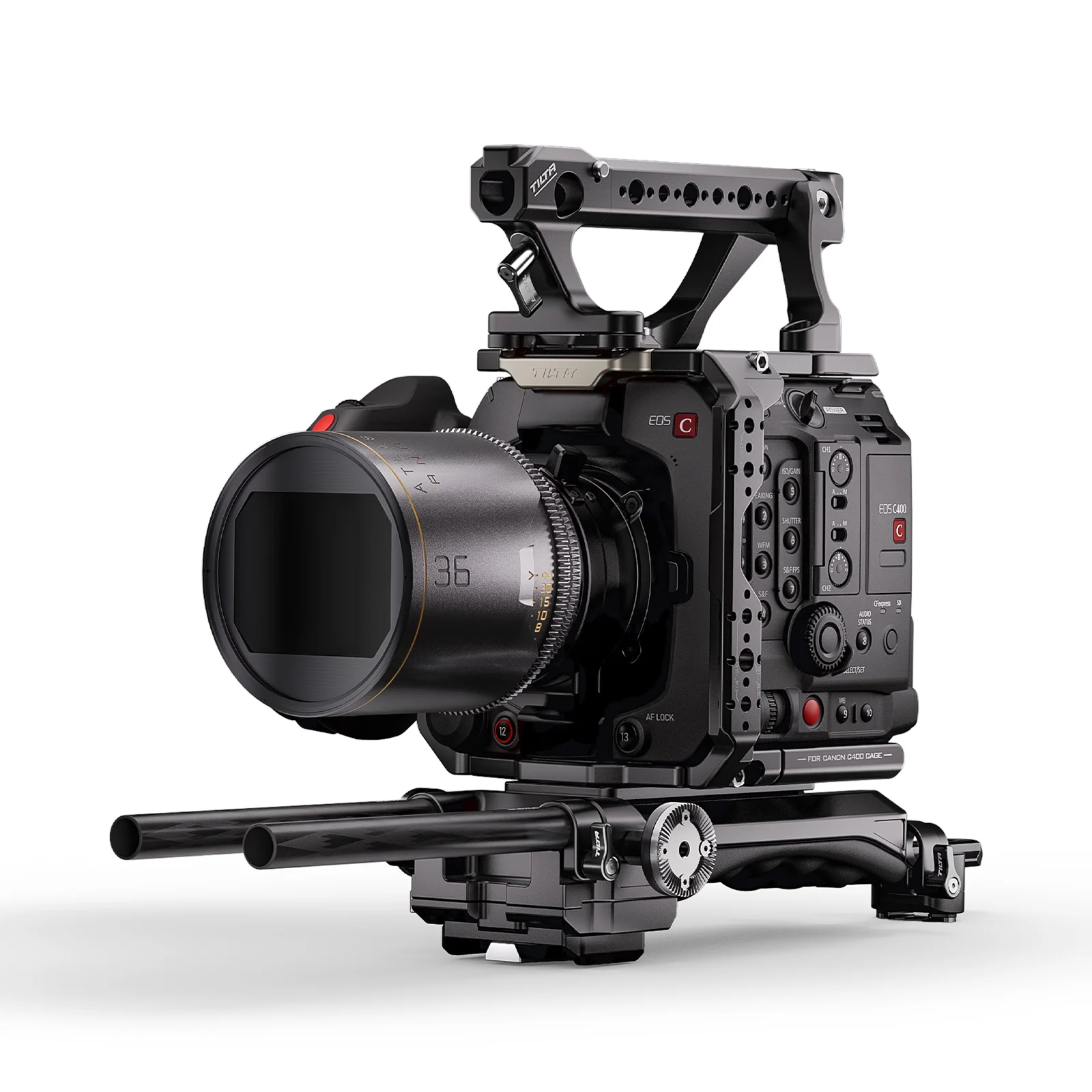 TILTA Camera Kooi voor Canon C400 Base Kit ES-T22-A Manfrotto Stijl Quick Release Schouderstuk Grondplaat