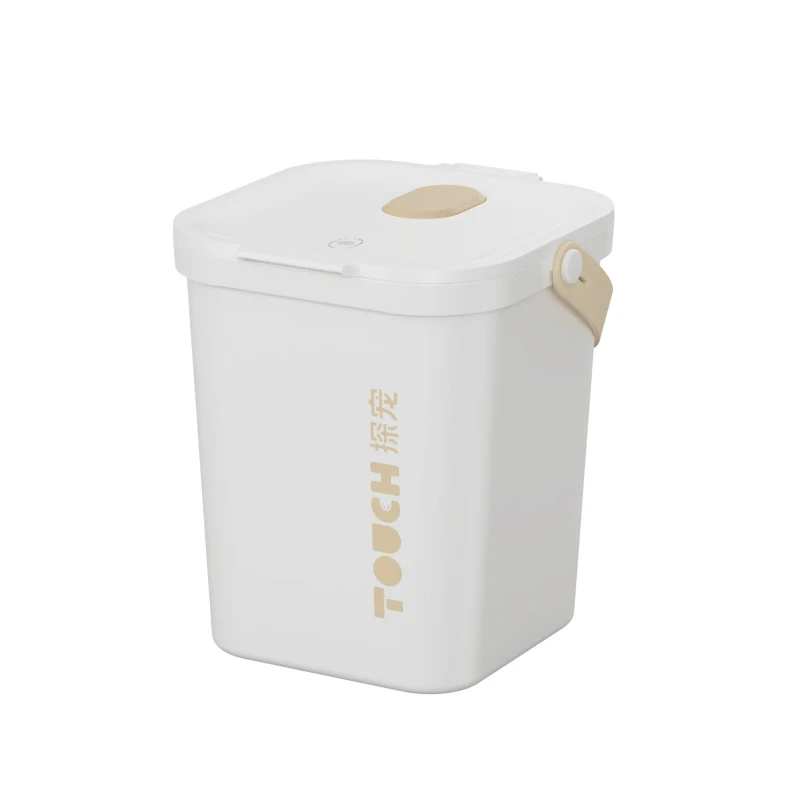

Vacuum Pet Food Storage Bin for Cat Dog Sealed Moisture Proof Mold Proof Insect Resistant Removable Battery Automatic Vacuum
