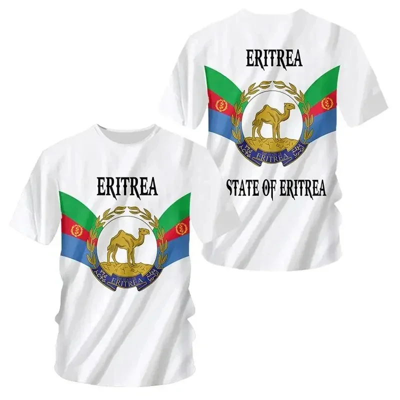 

Africa Country Eritrea Flag 3D Print Lion Colorful Retro 3DPrint MenWomen Summer Casual Funny Short Sleeves T-Shirts Kid Tee Top