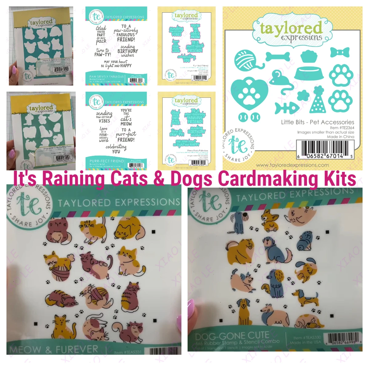 

Raise the Woof Bundle Pet Accessories Metal Cutting Dies and Silicone Stamps Stencil DIY Scrapbooking Paper Handmade Album Stam