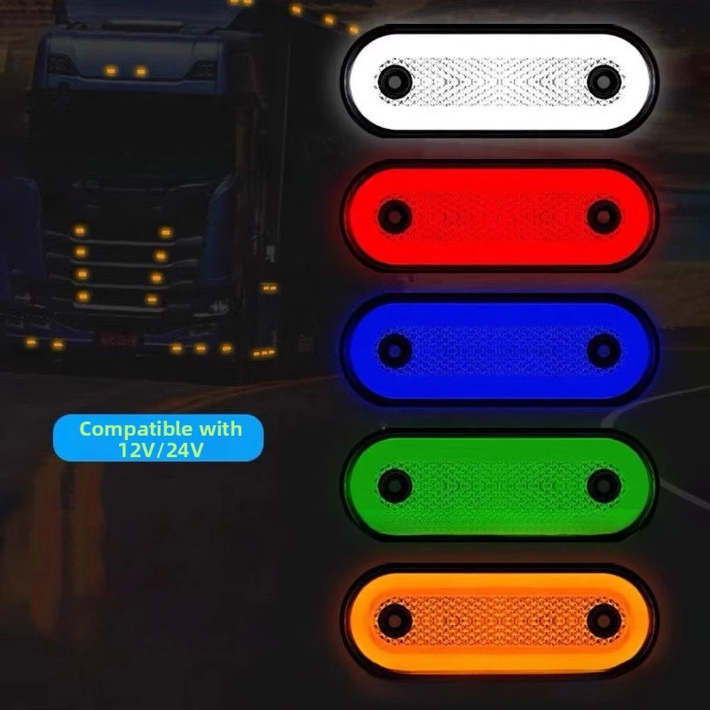 

Боковой фонарь Грузовой фонарь Задний фонарь высокой яркости Светодиодный решетка Боковой фонарь 12 В/24 В Мигающий внешний фонарь для трактора с прицепом