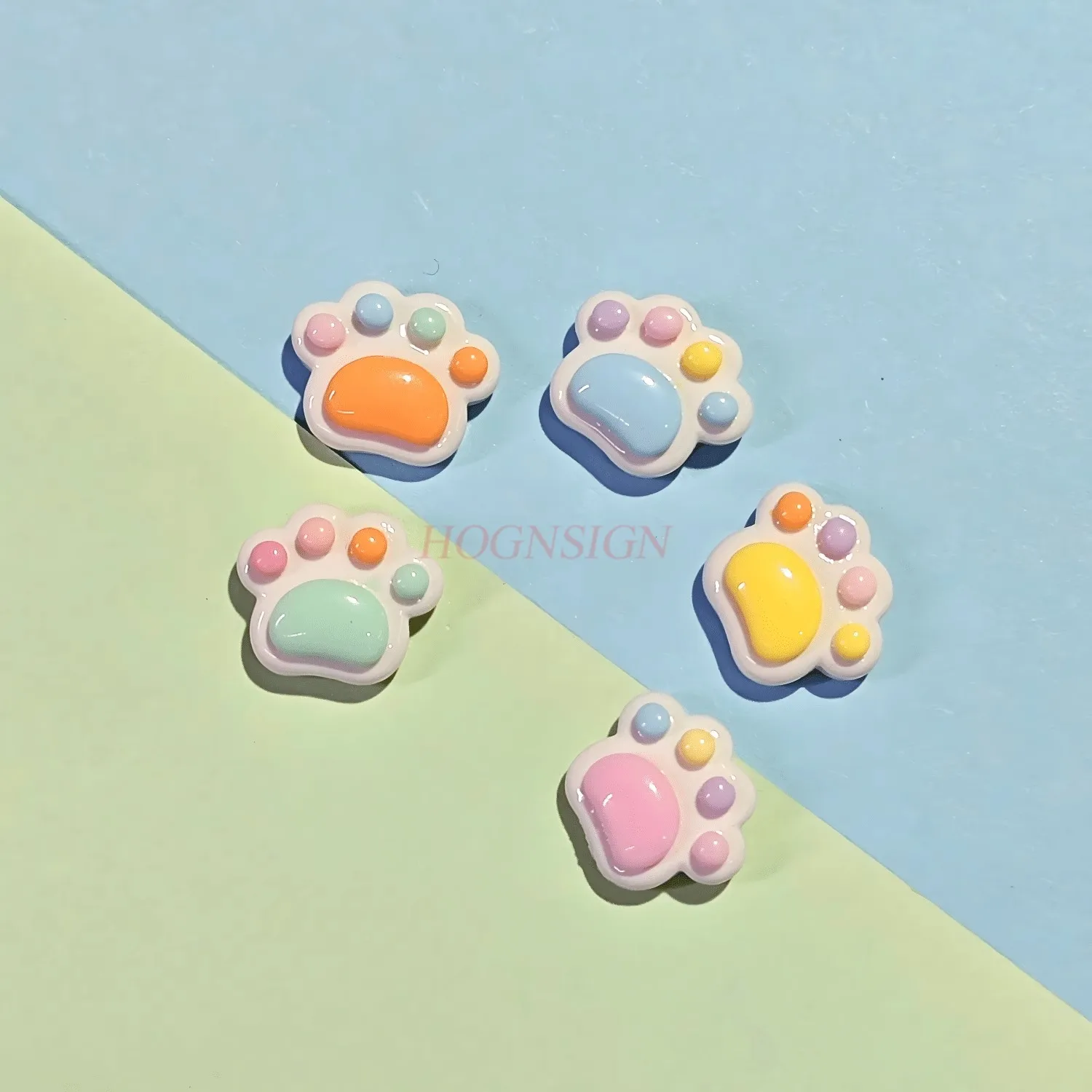 

10pcs Cat Claw Big Head Push Pin Cute Creative Cartoon Felt Photo Wall Display Wall Soft Wooden Board