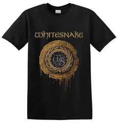 WHITESNAKE - Camiseta '1987 Logo' Camisetas de manga corta 100% algodón de alta calidad