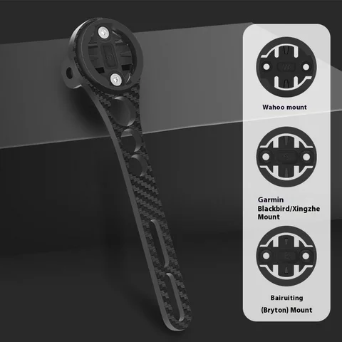 NPY Bicycle Carbon Fiber Meter Stand Road Mountain Bike Multi-Function Extension Frame Cycling Meter Stand Bicycle Accessories