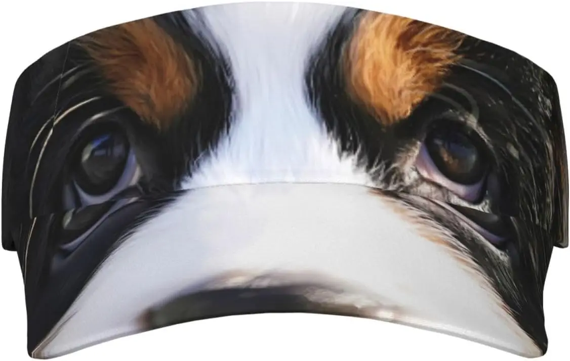 Sport Sun Visor Hat Bernese Mountain Dogs Lightweight Sun Hat Cap for Baseball Gym