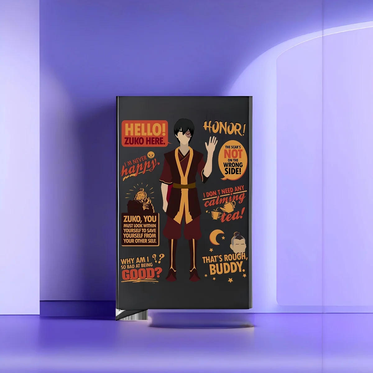 

Последние плакаты — Hello, Zuko Here 2026, новый стиль, модный футляр для карточек с принтом, различные варианты цвета, простой в использовании, компактный для ежедневного использования