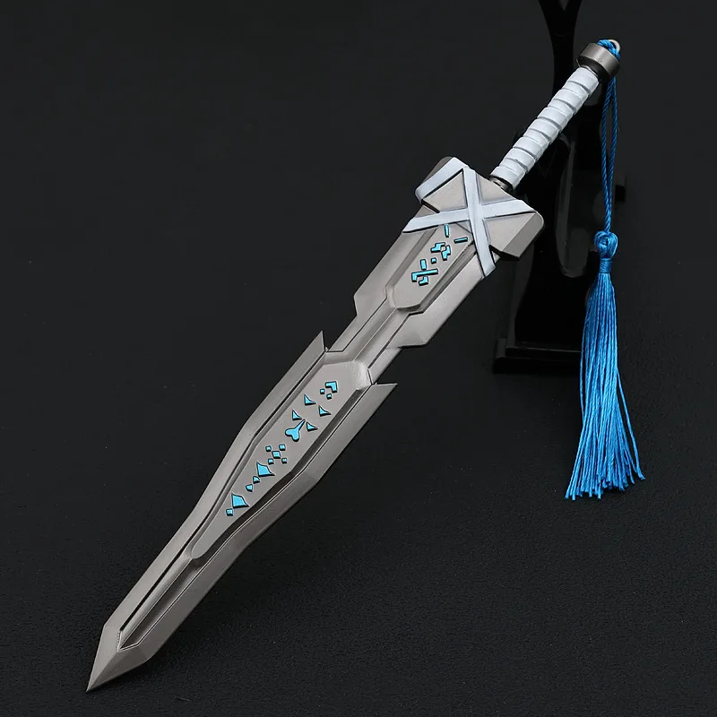 22 cm/8.66 pollici Dungeon Periferiche di Gioco Terra Pietra Spada Gigante Shadowless katana coltello In Metallo Artigianato Regalo Giocattoli Ornamenti Modelli