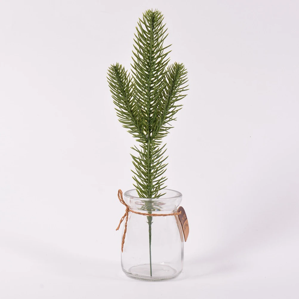 

15Pcs Artificial Pine Needle Branches for Flower Arrangement Home Decor Xmas Pine Needle Artificial Leaves Party Prop