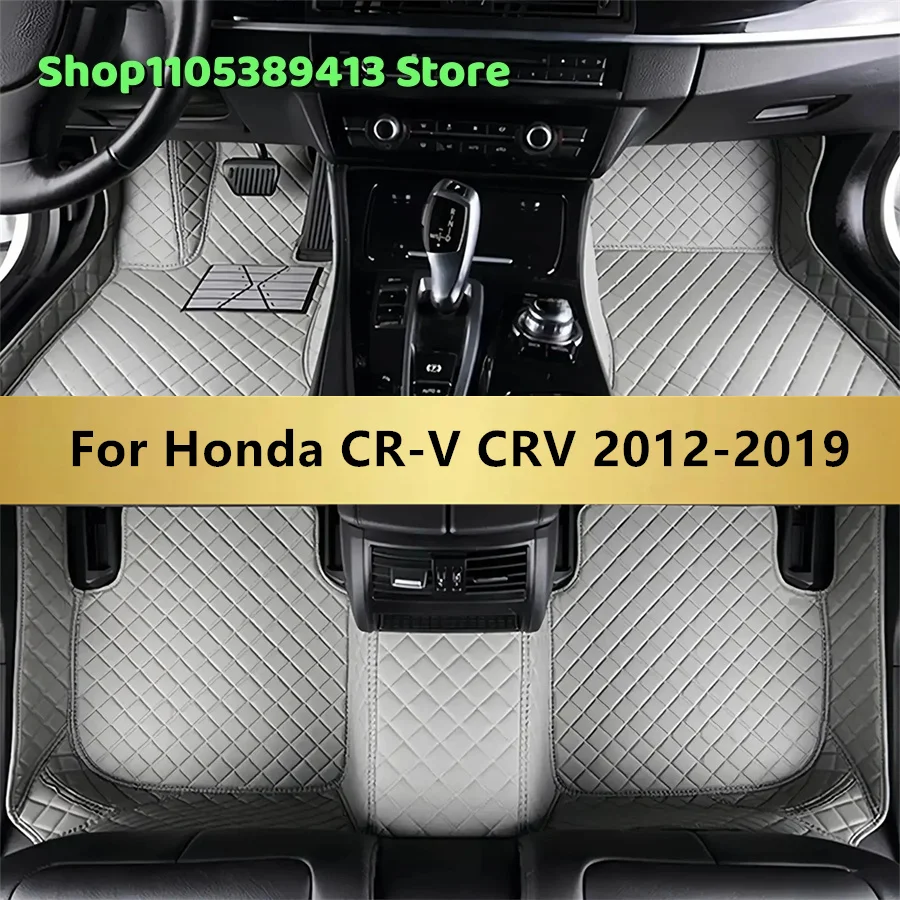 Kunstleder-Fußmatten nach Maß für Honda CR-V 2019 2018 2017 2016 2015 2014 2013 2012 Autozubehör Matten Teppiche