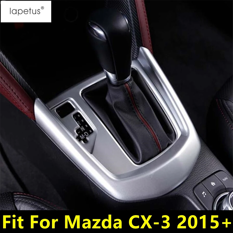 

Central Console Gear Shift Box Panel Frame Decoration Cover Trim For Mazda CX-3 CX3 2015 - 2021 Matte Red Accessories Interior