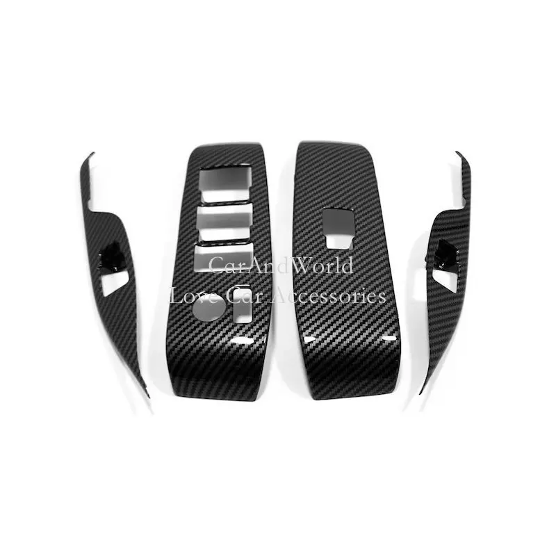 

Door Window Lift Switch Frame Air Outlet Vent Cover Trims Carbon Fibre Car Decorate Accessories For Lexus LM 300h 350 2020-2023