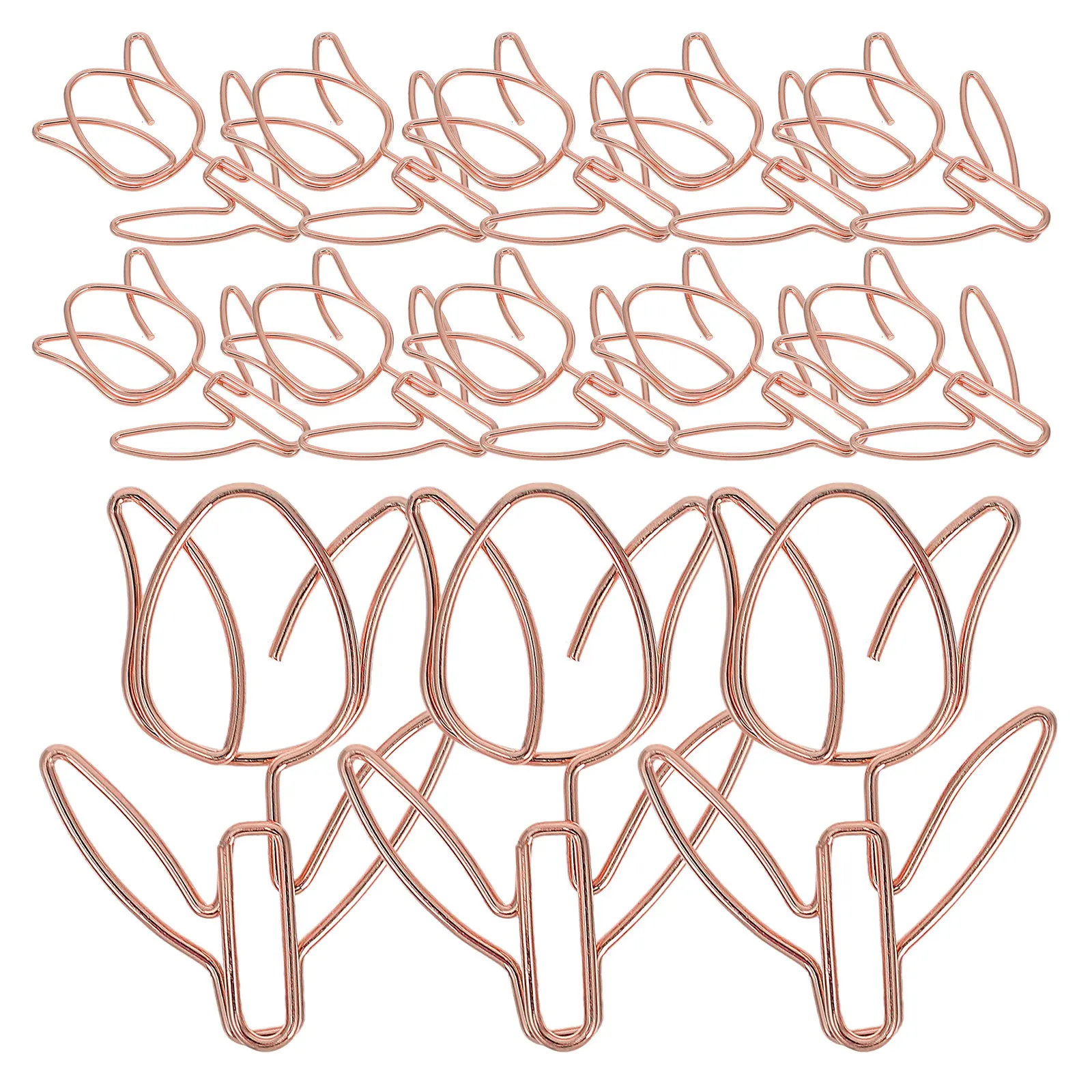 20 pcs Paper Clips Office School Metal Halloween Christmas New Year Flower Paper Clip Bookmark Paper Clip Bookmark Paper Clips