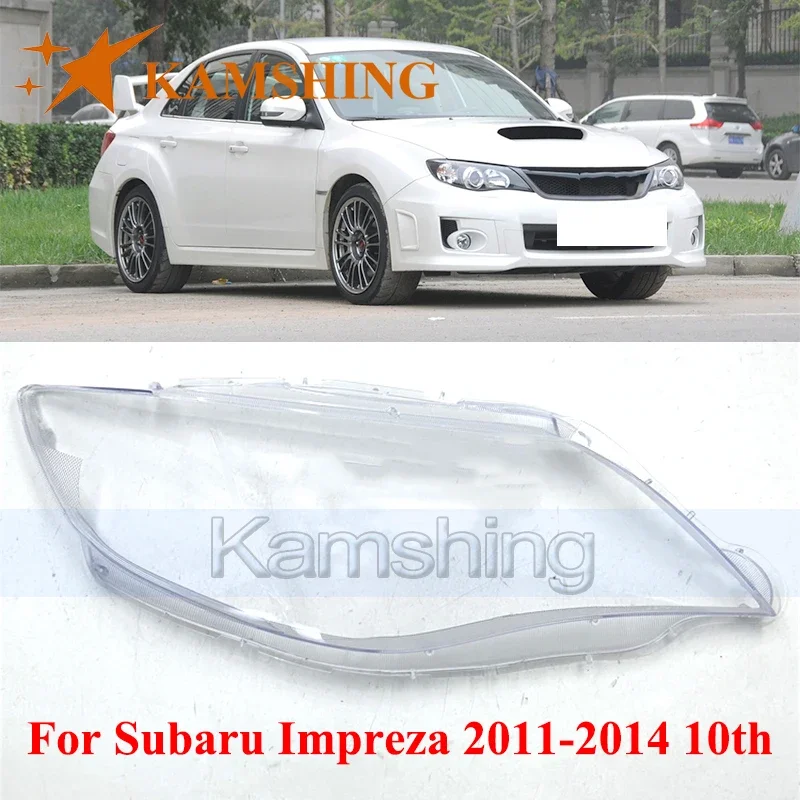 CAPQX Front Headlight Cover For Subaru Impreza 2011-2014 10 Generations Lights Shell Lampshade Head Light Glass Mask