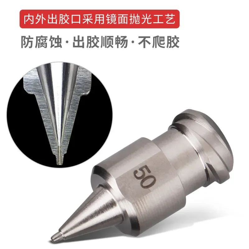 Limited Offer Double Thread High Precision Dispensing Needle Dispensing Valve Syringe Thread Embedded Needle Stainless Steel In