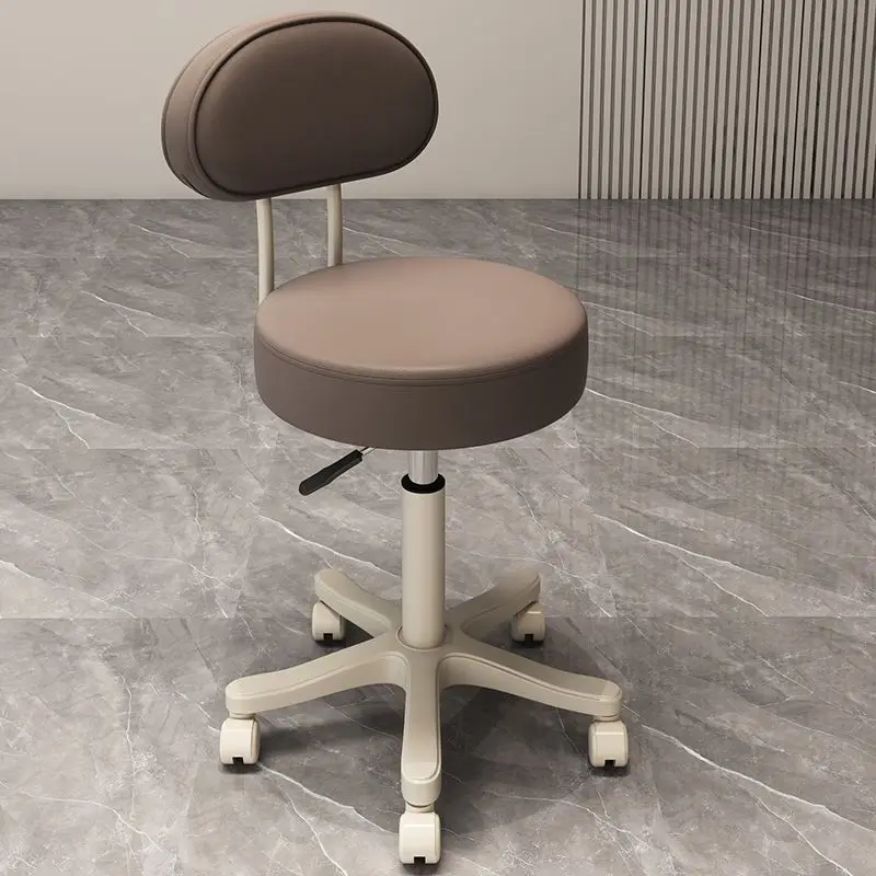 Schoonheidskruk met rugleuning Katrol Roterende liftstoel Manicure Haar Draaistoel Huishoudelijke dressing Make-upstoel