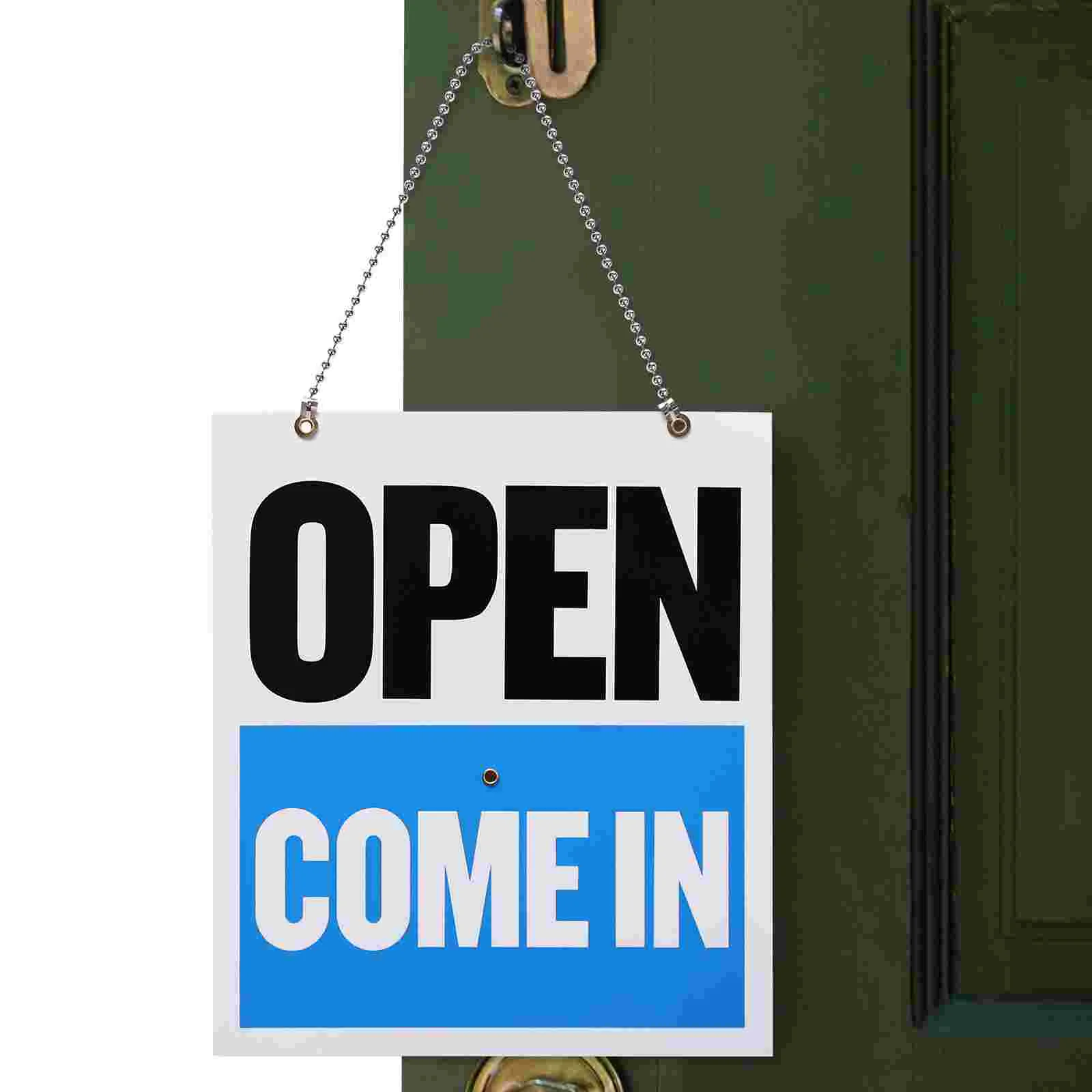 Labels Door Board Pendant Sign Open Signs for Window Decorations Outdoor Plate Bamboo Office Hanging