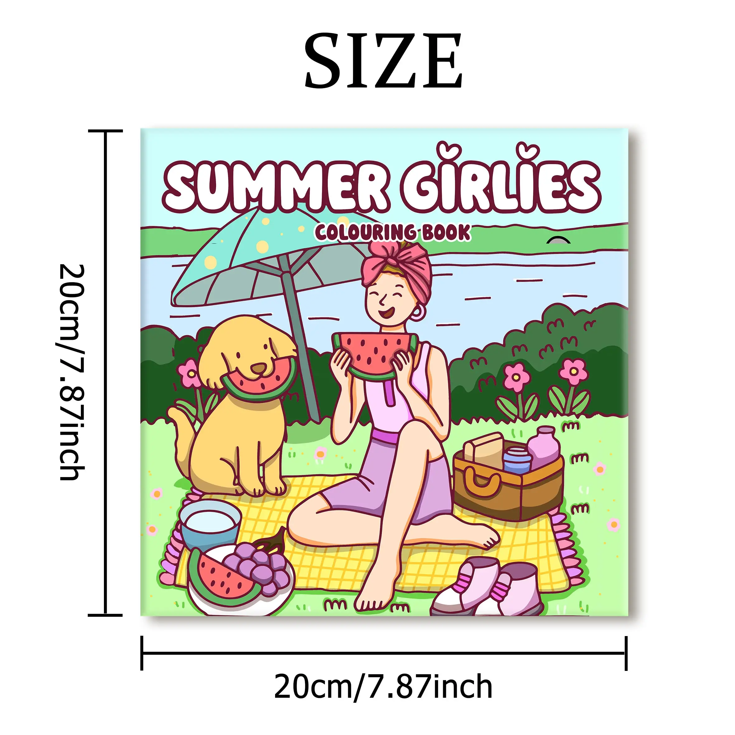 SUMMER GIRLIES: Coloring Book for Adults Featuring Cute Cozy Daily Activities for Relaxation (Cozy Spaces Coloring)
