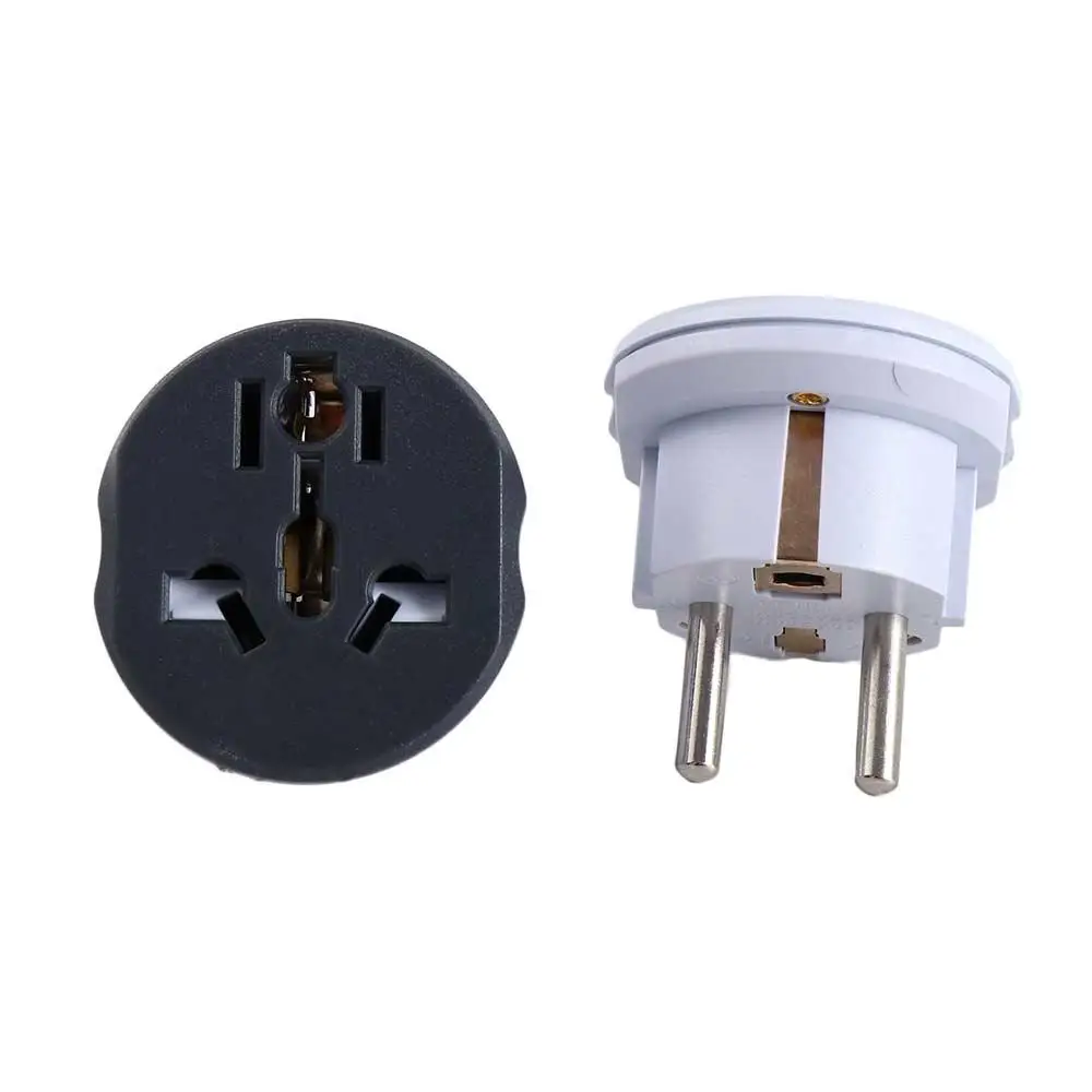 Plug Converter Power Plug 2 Round Pin Socket Europe Plug AU UK CN US To EU Plug Power Plug Adapter EU Plug EU Plug Adapter