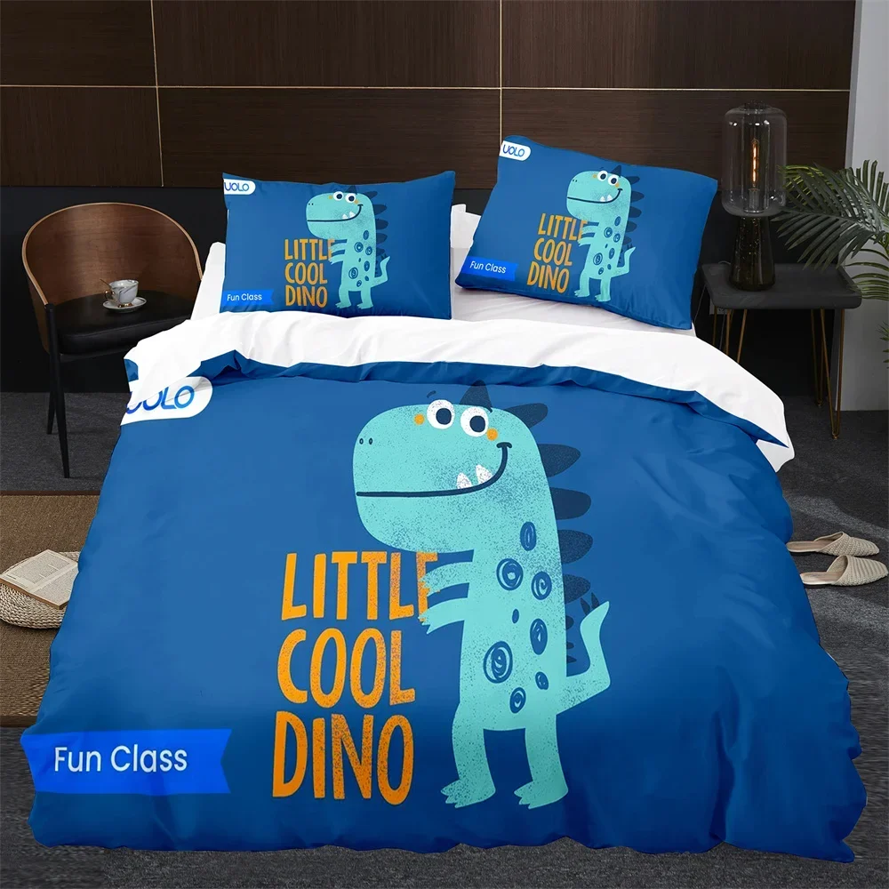 

BC мультфильм динозавр пододеяльник King Queen Size мир Юрского периода тематический комплект постельного белья для детей мальчиков древние животные полиэстер одеяло бухта