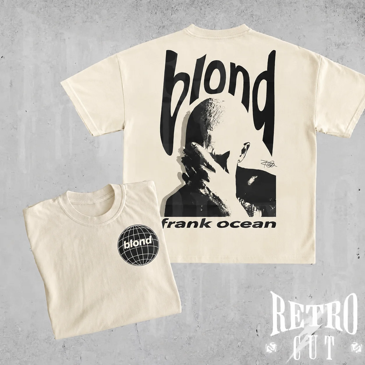 Rapper Frank Retro Graphic T Shirt Men Women Hip Hop Ocean Album Clothing T-Shirts Y2k Unisex Blond Fashion Cotton T-shirt