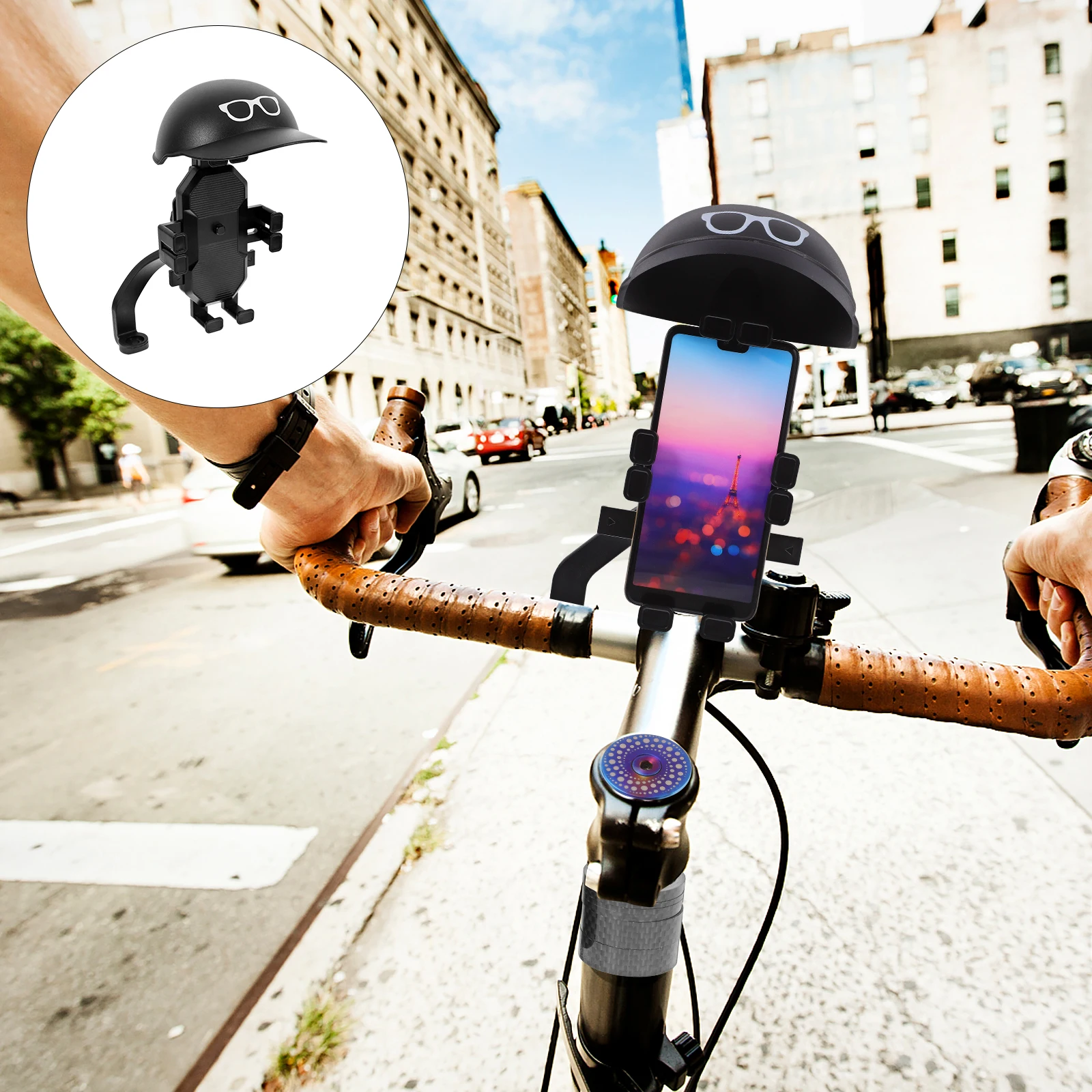 

Bicycle Phone Holder Magnetic St Rack Bike Supplies Navigation Cycling Riding Support Alloy ABS H Mount Cap Design Rain