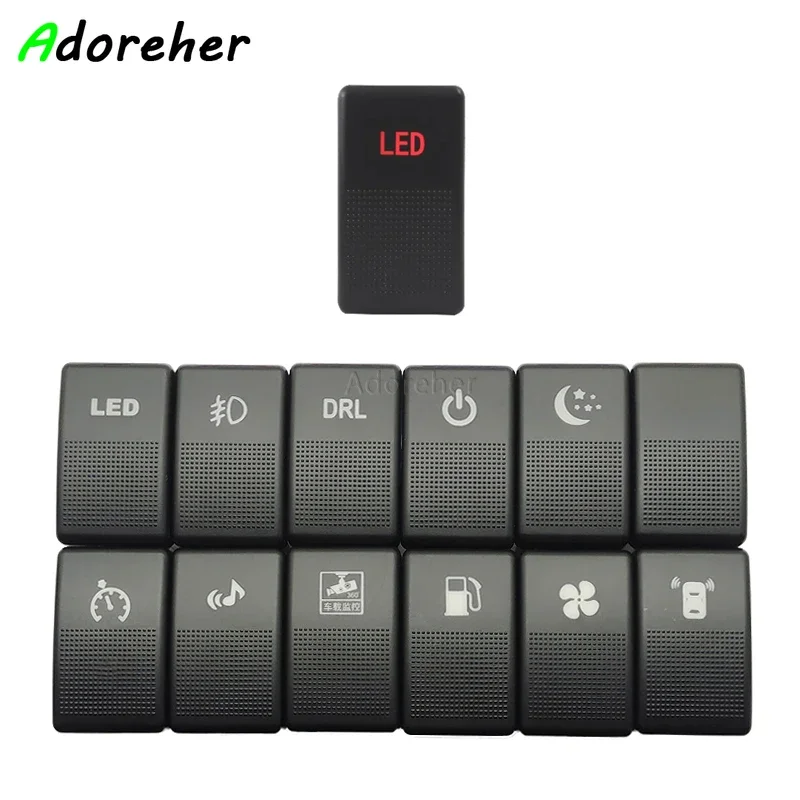 

For Mazda 5 Mazda 6 Modified Fog Light Power Radar Recorder LED DRL Daytime Running Light Switch Push Button