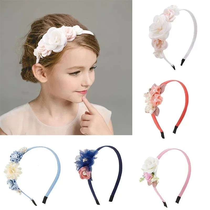 

1Pcs Head Flower Headband Girls Baby Flower Hairband Princess Flower Headband Kids Headwear Kids Accessories Over 5 Years Old