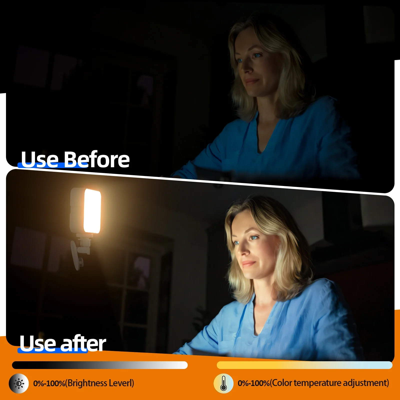 Mini RGB 3 colori Video Selfie Light Clip-on LED Fill Light Lamp per telefoni tablet Desktop Hot Shoe treppiede Camera 3000K-6500K